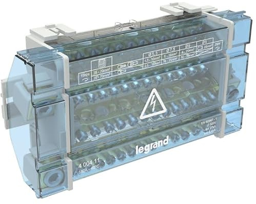 répartiteur modulaire - 4 pôles - 160a - 10 modules - legrand 400411