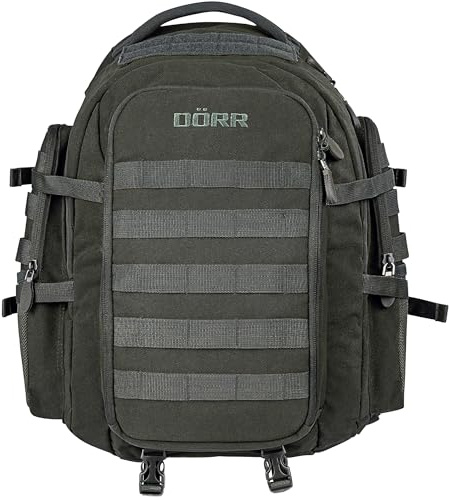 DÖRR Outdoor-Rucksack ProTac 25L Olivgrün, taktischer Wanderrucksack | Abschließbarer MOLLE Trekking- Rucksack, Jagd, Schießsport, Bushcraft, Angeln, Camping, Jagdrucksack, Sportrucksack, Daypack