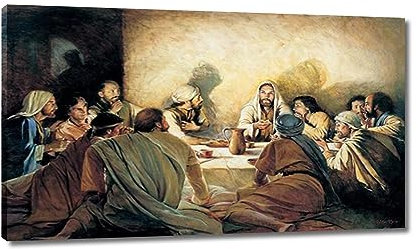 GJRYHXT Gerahmtes Wandkunstgemälde „Christus Jesus Madonna“ Nr. 20. Religion Deko Bild für Wohnzimmer. Christlicher Kunstwerk-Posterdruck auf Leinwand, 60x100cm gewickelte Leinwand