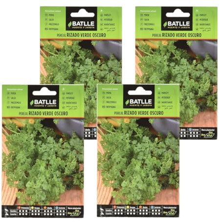 Pack 4 Semillas de perejil rizado verde oscuro de Semillas Batlle PACK (4)