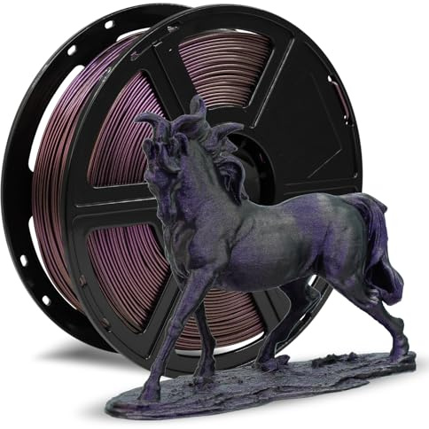 FLASHFORGE Hochgeschwindigkeits-Chamäleon PLA Multicolor Abyssal Purple, Max 500mm/s schnelles Drucken, PLA Color Shift Filament 1.75mm, ändert die Farbe mit Licht und Winkel, Top-Notch Filament
