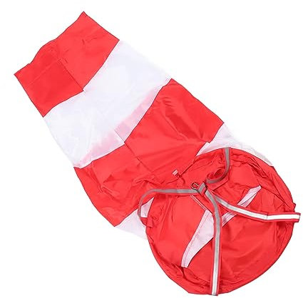 Garosa Roter Windsack, Roter Windsack, Leichte Polyestertasche für die Landwirtschaft Im Freien, Socke Zur Messung der Windrichtung, 100 cm, Windskulpturen (Fluoreszierender Stil)