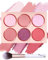 Palette De Blush Avec Pinceau-6 Couleurs Fard à Joues Matt, Longue Durée Éclaircissant Teint, Contour Blusher Soft Texture Facile à Mélanger, Fard à Joues De Maquillage Professionnel Pour Le Visage-01
