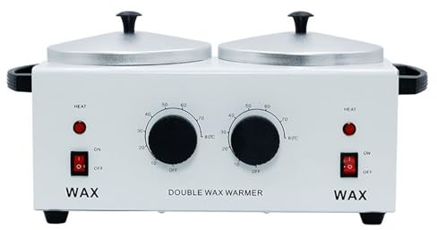 CUSMA Crisol De Chocolate, Máquina Templadora De Chocolate, Fundidor De Chocolate Eléctrico Calentado con 2 Ollas para Hacer Chocolate Y Dulces,Blanco