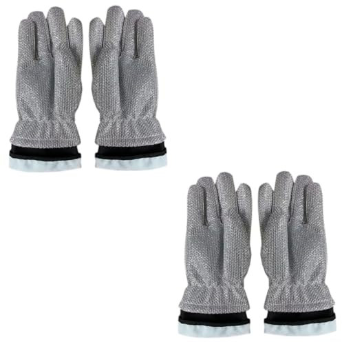 Gogogmee 2pairs Kitchen Dishwashing Gloves Cleaning Gloves for Dishwashing Pot Pan Use Insulated Non- Design for Comfortable Household Cleaning