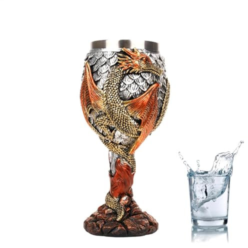 Verre à vin dragon, verre à vin - Verre à vin | Sûr, polyvalent et créatif Sécurisez votre boisson Tasse à calice pour boire et collectionner au quotidien