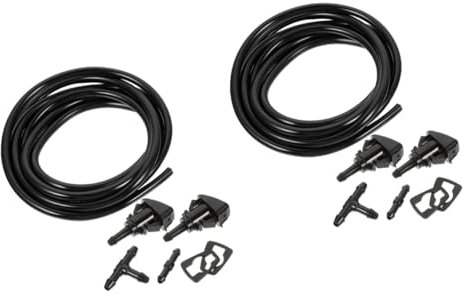 PartyKindom 2 Ensembles spray pour vitres pare-brise tuyau coffret outils boite d'outils buses d'essuie-glace de remplacement automobile remplacement du tube de la rondelle Plastique