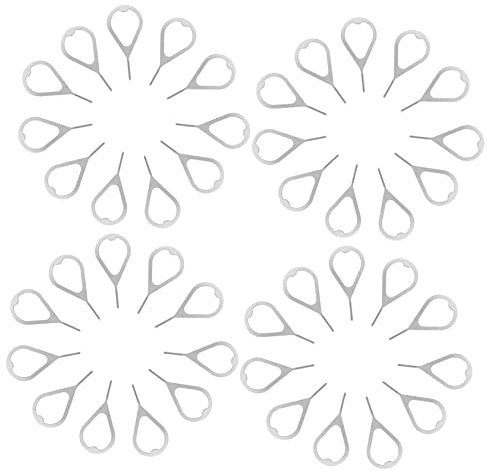 GRIRIW 100pezzi Strumento per Rimozione Sim Inossidabile Ejector per Smartphone e Tablet Leggero e Pratico Compatibile con e