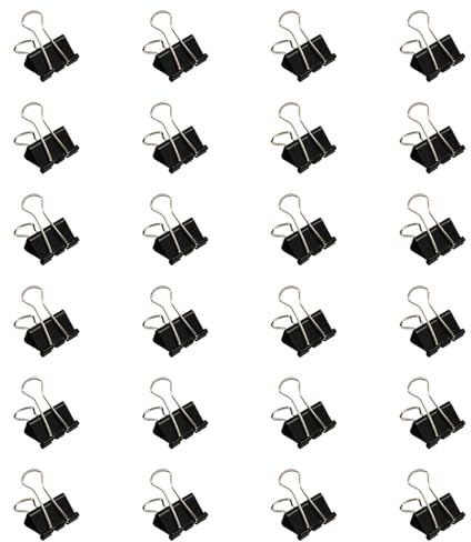 AWJUWHBJ 24Pieces In Acciaio Inox Foldback Clip Metallo Carta Morsetto Lungo Coda Clip Per Sacchetto di Cibo Tavolo Da Disegno Casa E Ufficio Forniture