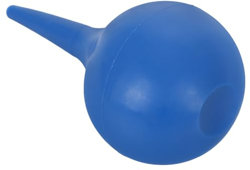 TOBBOMEY Poire Auriculaire à Succion en Caoutchouc 90 Ml Bleu Ampoule à Presser pour Nettoyage des Oreilles Élimination du Cérumen Rinçage Auriculaire Doux Outil de Nettoyage Portable
