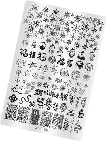 Plaque de nail art moderne avec motif de nœud floral, outil de tampon pour ongles, améliore votre style lors de fêtes ou d'événements quotidiens, festivals, accessoires de nail art