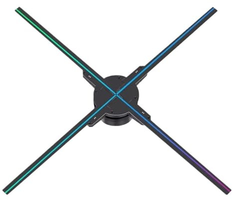 Ventilatore olografico pubblicitario 3D da 52 cm, macchina olografica a LED, videoproiettore pubblicitario, telecomando APP WiFi for centri commerciali Immagini senza bordi