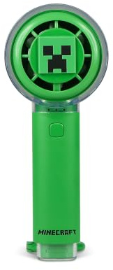 OTL Technologies VENTILADOR DE MANO SILENCIOSO MINECRAFT CON BATERÍA RECARGABLE USB-C Y TRES VELOCIDADES