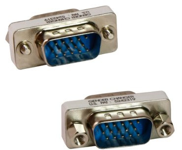 KALEA-INFORMATIQUE Changeur de Genre VGA mâle mâle avec fiche VGA DB15