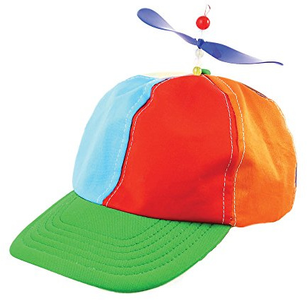 Cartoon Character Fancy Dress Party Helicopter Propeller Beanie Hat Ball Cap