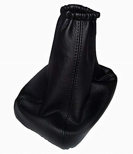 myshopx Schaltmanschette Schaltsack Sack Schwarz Faden Schwarz Echt Leder SA85