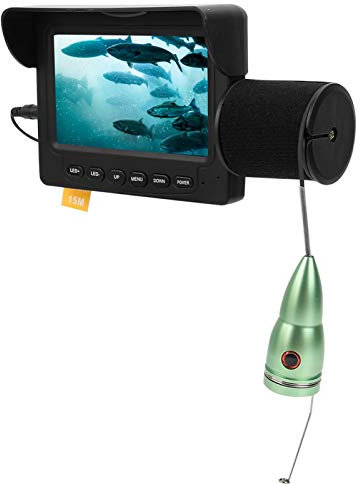 Garsent Unterwasser Fischfinder Kamera 4.3 HD Display Angeln IR LED Nachtsicht Video Kamera