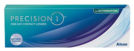 PRECISION1 Toric Tageslinsen weich | 30 Stück | BC 8.5 mm | DIA 14.5 mm | CYL 1.25 | ACHSE 110 | -02.25 Dioptrien