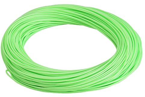 SF Peso Línea de Pesca con Mosca Flotante Hacia Adelante Línea de Pesca con Mosca Two Soldada Bucles #Verde Limón 4wt 100FT