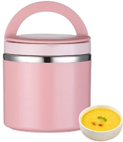 Bvizyelck Contenitore Termico Per Alimenti - 630 Ml Contenitore Termico Per Alimenti Di Acciaio Inossidabile, Thermo Per Alimenti Sottovuoto, Borraccia Termica Sottovuoto Per Alimenti Caldi E Freddi