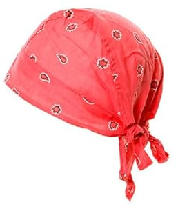 Bandana Bambino Corallo in Cotone Estivo - Taglia Unica 50-54 cm, Protegge dai Raggi Solari - Preformata per Ottima Vestibilità