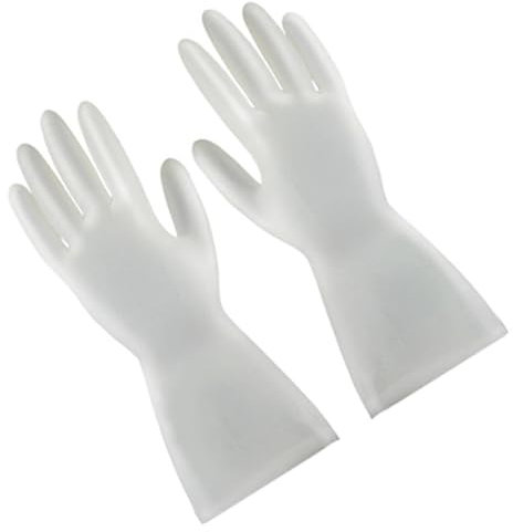 Jwthee Gants de nettoyage, 2 paires de gants de vaisselle de cuisine et de nettoyage ménager, gants de lavage de vaisselle réutilisables et antidérapants pour laver la vaisselle et les (S)