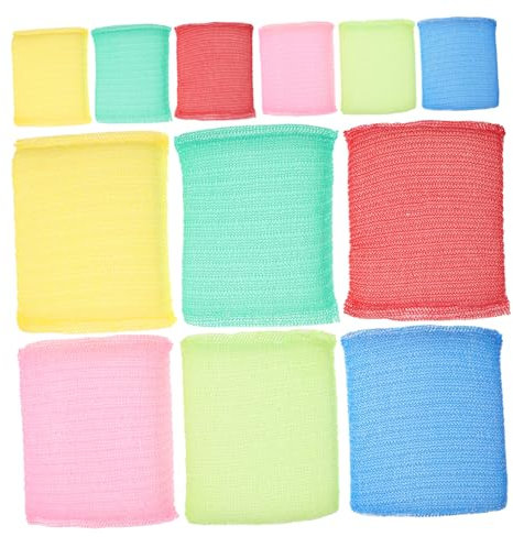 ULTECHNOVO 12stücke Teiliges Küchenschwamm Nylon Und Schwamm Kratzfeste Spülschwämme Für Schonende Reinigung Hervorragende Reinigungskraft Bunte Scrubbing Sponges Für Geschirr Und Oberflächen