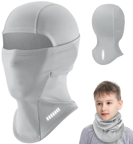 WACCET Sturmhaube Kinder Winter, Winddicht Thermo Kinder Skimaske Sturmmaske Fleece Balaclava Gesichtsmaske Multifunktional Helmmütze Kinder Halswärmer für Jungen Mädchen Skifahren, Radfahren