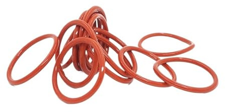 Aqxypas VMQ O-Ring Dicke 1,8/2,65 mm CS Silikon Rot Dichtung Temperaturbeständige Dichtung Gummiring Komplett in Spezifikationen1(ID6xCS1.8(10pcs))