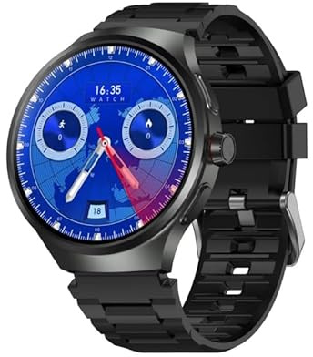 XINDADA 2025 NEW VP50 Smartwatch 4g/5g Sim Card Android 10.0 System 180° Pull out Camera GPS WIFI Play Game Whatsapp Tiktok Smart Watch (Black,8GB 128GB)