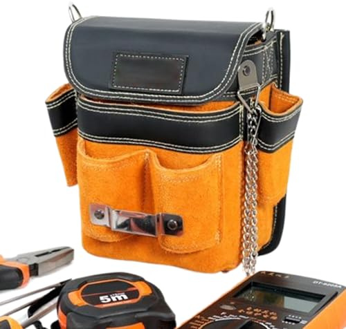 Werkzeugtasche, wasserdicht, mehrere Taschen, mit abnehmbaren Trägern und Werkzeuggürtel | Konstruktion, Elektro, Reparatur, Garten,