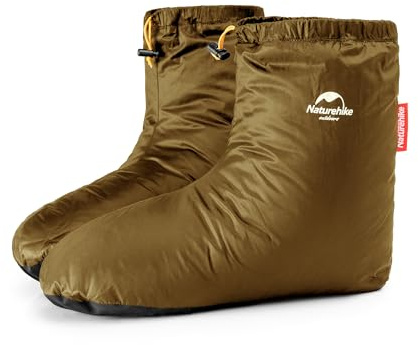 Naturehike Daunensocken Winter Ultraleichte Anti-Rutsch Wasserdichte Warme Hausschuhe Herren Damen Enten Daunenschuhe für Indoor Outdoor Camping Skifahren Radfahren
