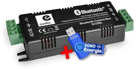 Amplificateur ENCASTRABLE Bluetooth e-audio Haut-Parleur de Plafond B428BL - 4 x 15W+Clé USB 32G