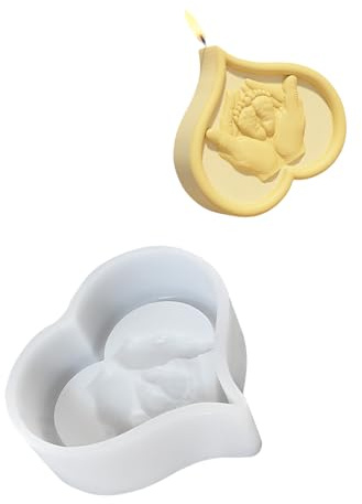 XuQiZZpp Moldes de silicona para el día de la madre, moldes de velas para madre y bebé, hechos a mano, moldes de resina epoxi, moldes de yeso para decoración del hogar