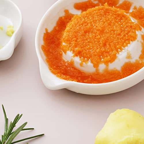KIMISS de Rallador de Cerámica para Ajo, Jengibre, Cebolla y Queso - Herramienta de Alimentación de Porcelana Multipropósito para Molienda sin Esfuerzo (abrasador)