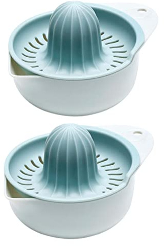 Healifty Manual Lemon Juicer and Orange Squeezer Portable Hand Fruit Juicer Multipurpose Citrus Squeezer for Kitchen Use 2pcs Set