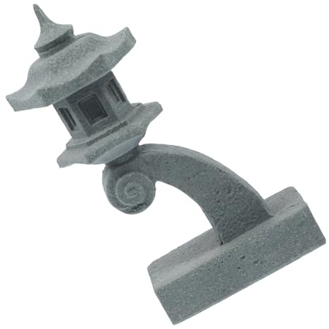 iplusmile Estatua Pagoda de Arenisca Japonesa Linterna de Piedra Simulada Decoración Zen para Jardín y Adorno Resistente y Detallado