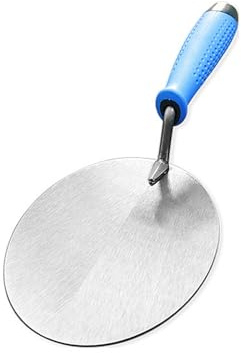 Juego de palas de acero inoxidable para albañilería y enlucido con mango ergonómico, fácil limpieza, alisado, paleta de nivelación de suelo