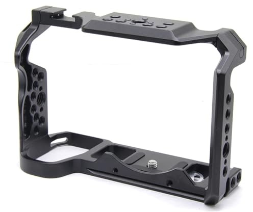 Compatible avec Les appareils Photo Reflex numériques Panasonic Lumix DC-S1/S1R/S1H/S5 : Cage de Montage, Support de Griffe Porte-Accessoires for Microphone et Flash.(for Lumix S5 Gen1)