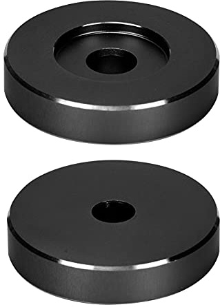 Wakects Adaptador de Tocadiscos, Construcción de Aluminio Sólido para Mejorar la Calidad del Sonido, Rendimiento Estable para Uso Doméstico y DJ (Black)