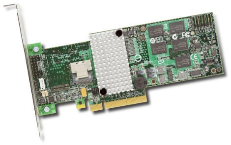 LSI LOGIC LSI00201 Contrôleur de Stockage MegaRAID 4 Ports, PCIe 2.0 x 8, SAS, Raid 0/1/5/10/50/60