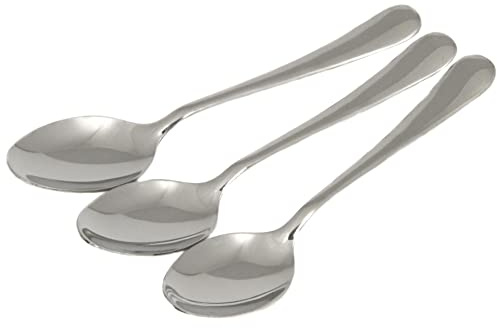Chef Craft Heavy Duty Tablespoon Set, 7.5 inches in Length 3 Piece Set, Stainless Steel