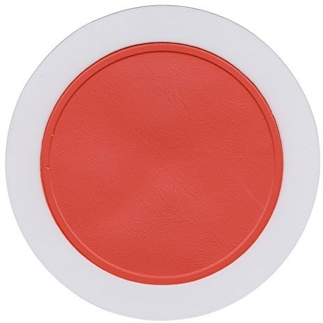 Easy Fit & Removal Universal Car Parking Permit Holder/Road Tax Disc Holder - (Orange)