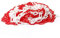 TOPWAY Barrière à Chaînes en Plastique 25 Mètres, 8mm x 25m Haute Visibilité Blanc et Rouge pour Avertissement Espace de Stationnement de Sécurité, le Contrôle des Foules, la Circulation 363068