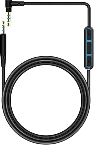 Câble audio de remplacement Câble QC25 Casque de remplacement Contrôle du volume avec micro intégré Bose QuietComfort 25 /Soundtrue/Soundlink /QC35 ii OE2 AE2 QC15 Écouteurs intra-auriculaires.