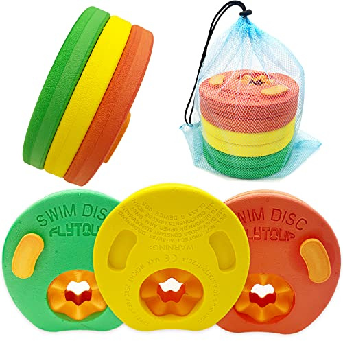 Kids Swimming Armbands Arm Float Discs for Pool, EVA Foam Floating Sleeves, Arm Float Rings for Kids Swimming Beach/Pool Swimming Supplies (6 pcs/Set)