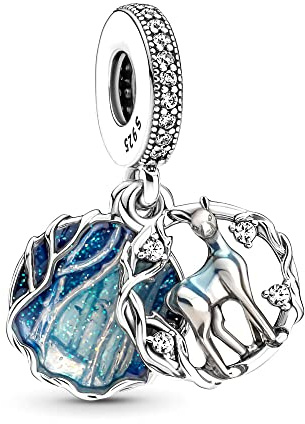 HAEPIAR S925 charme en argent sterling pour bracelet collier Charm Dangle Cervo magico pour les femmes filles cadeaux d'anniversaire