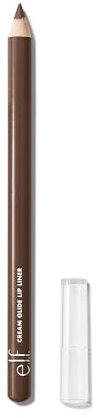 e.l.f. Cream Glide Lip Liner, modella e scolpisce le labbra, matita altamente pigmentata, finish semi-opaco, prodotto vegano e non testato sugli animali, Dark Cocoa