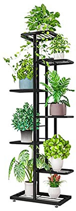 Pflanzenständer, 5/6/7/8 Schichten, Eisen, Blumenständer, Töpfe, Tablett, Pflanzenregale, Pflanzgefäß, Präsentationsständer, Aufbewahrungshalter, Regal, Zuhause, Balkon, Garten, Dekoration, Innen-Blu