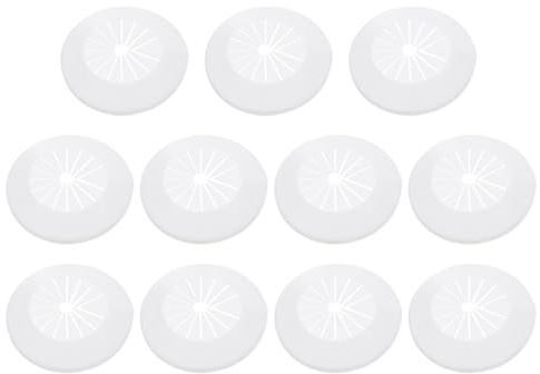 QUARKZMAN 11Pcs Cache-Tuyau Décoratif 1,8 Pouces/45mm Cache-Tuyau à Bride Décoratif en Plastique PP Plaque de Couverture de Plomberie Cache-Tuyau d'Égout de Ligne de Mur Cache-Tuyau, Blanc | en Plastique PP, Plaque de Couverture de Plomberie, Cache-Tuyau d'Égout de Ligne de Mur, Cache-Tuyau Décoratif